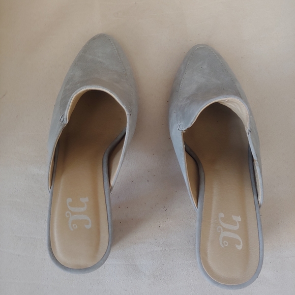 JC brand Gray Suede Mules - Picture 3 of 6